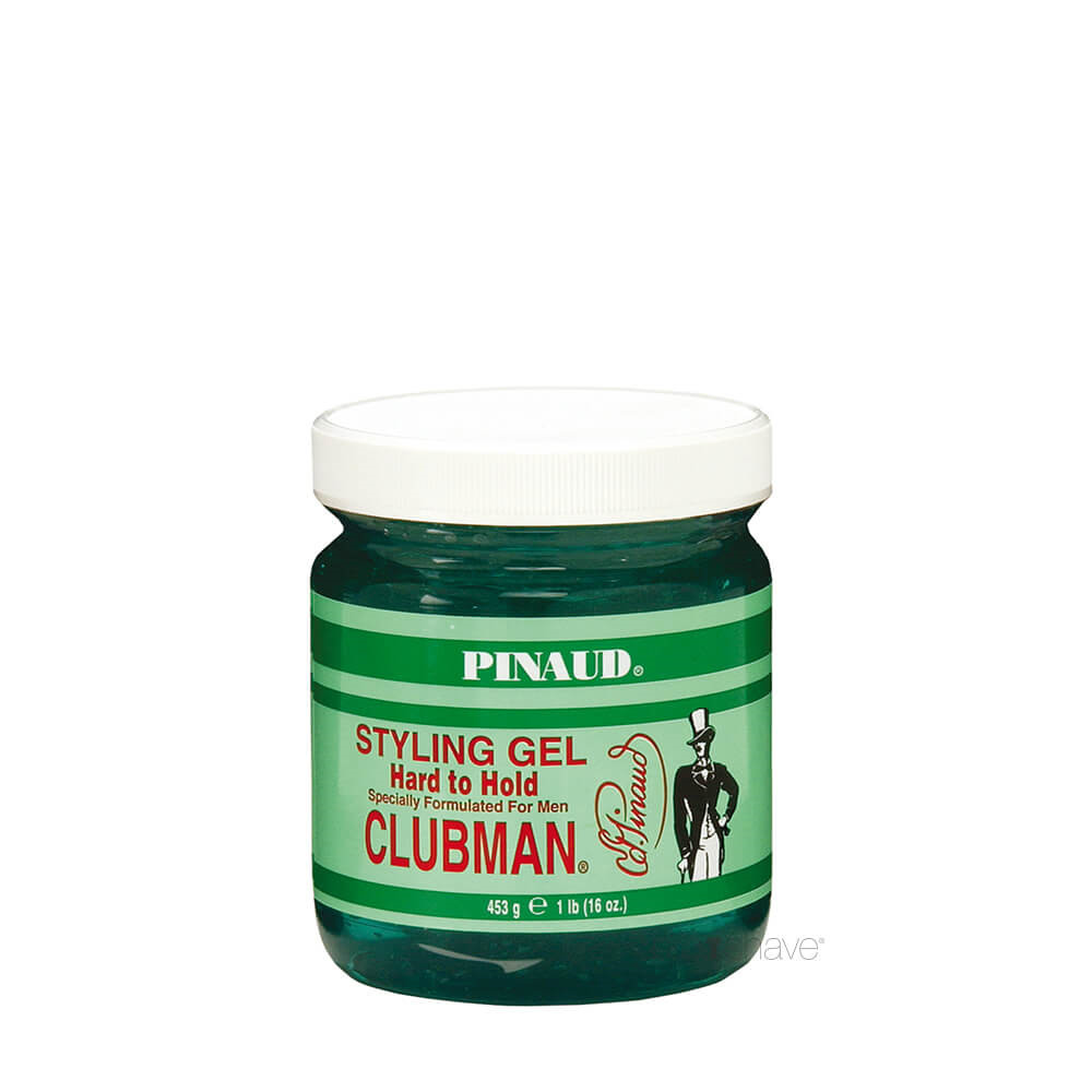 Se Pinaud Clubman Hard to Hold Styling Gel, 453 gr. hos Proshave